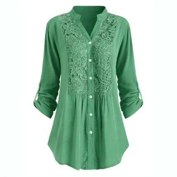 Luchtige Damesblouse – Pofmouwen & Perfect voor de Zomer