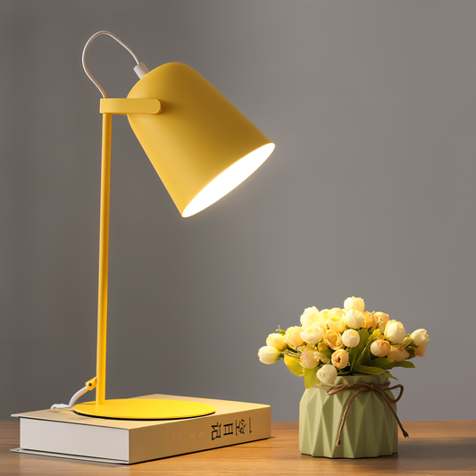 Scandinavische Gele Tafellamp – Minimalistisch Design