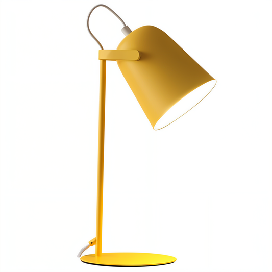 Scandinavische Gele Tafellamp – Minimalistisch Design