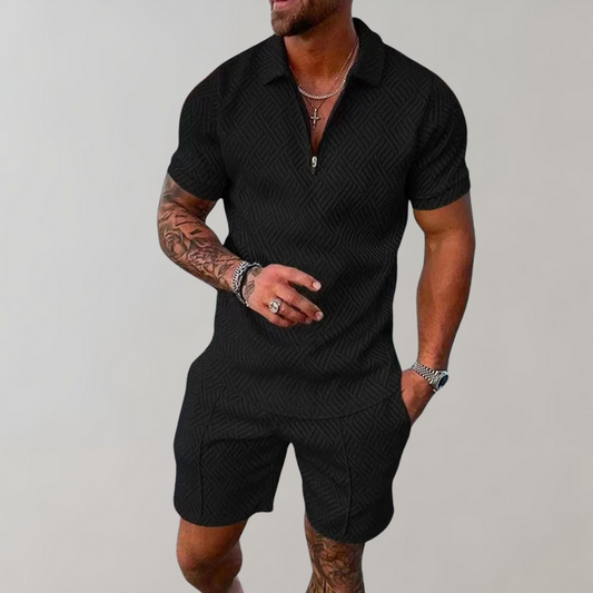 Zomerset voor Heren – Polo Shirt & Korte Broek in Eén Stijlvolle Combinatie