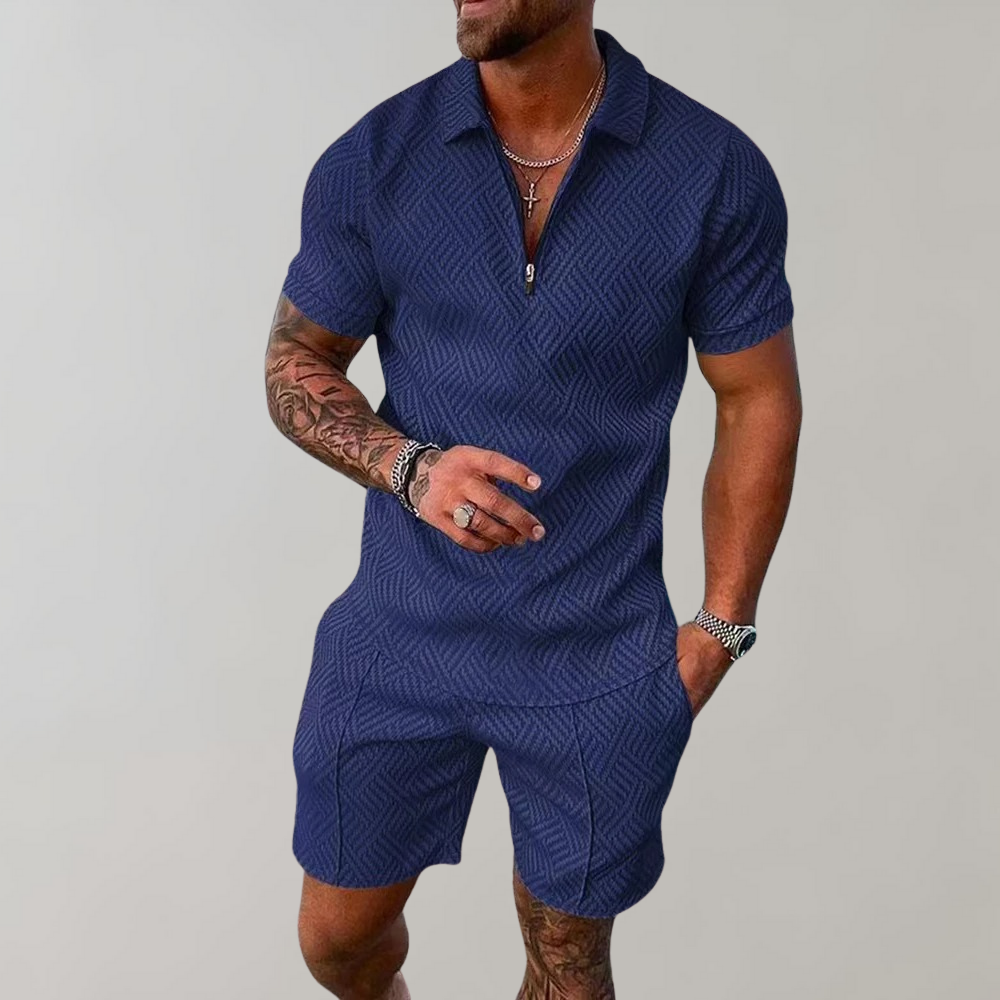 Zomerset voor Heren – Polo Shirt & Korte Broek in Eén Stijlvolle Combinatie