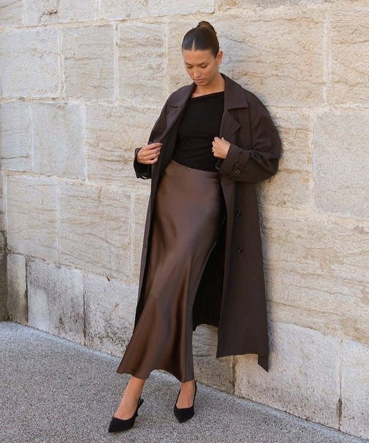 Satijnen Maxi Rok - Elegant & Comfortabel