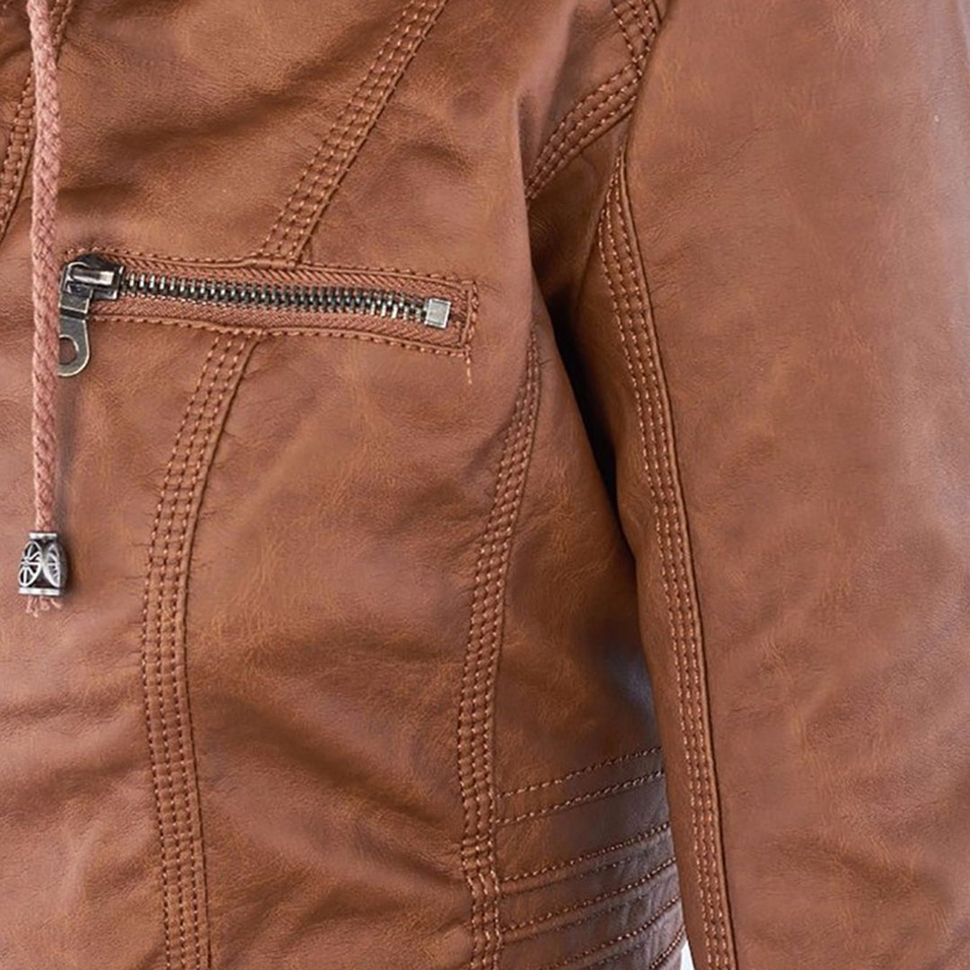 Dames Leren Zomerjas – Licht & Perfect voor Warme Dagen