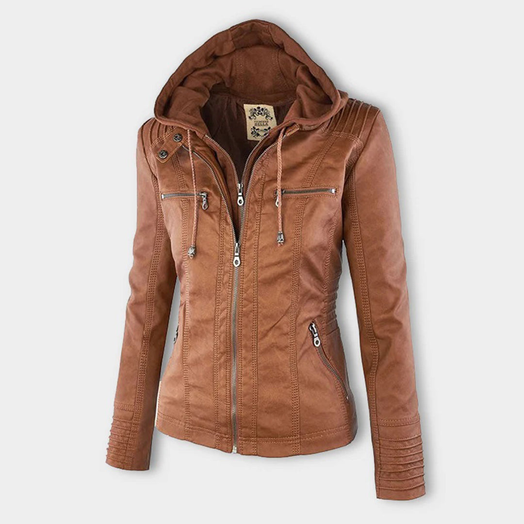 Dames Leren Zomerjas – Licht & Perfect voor Warme Dagen