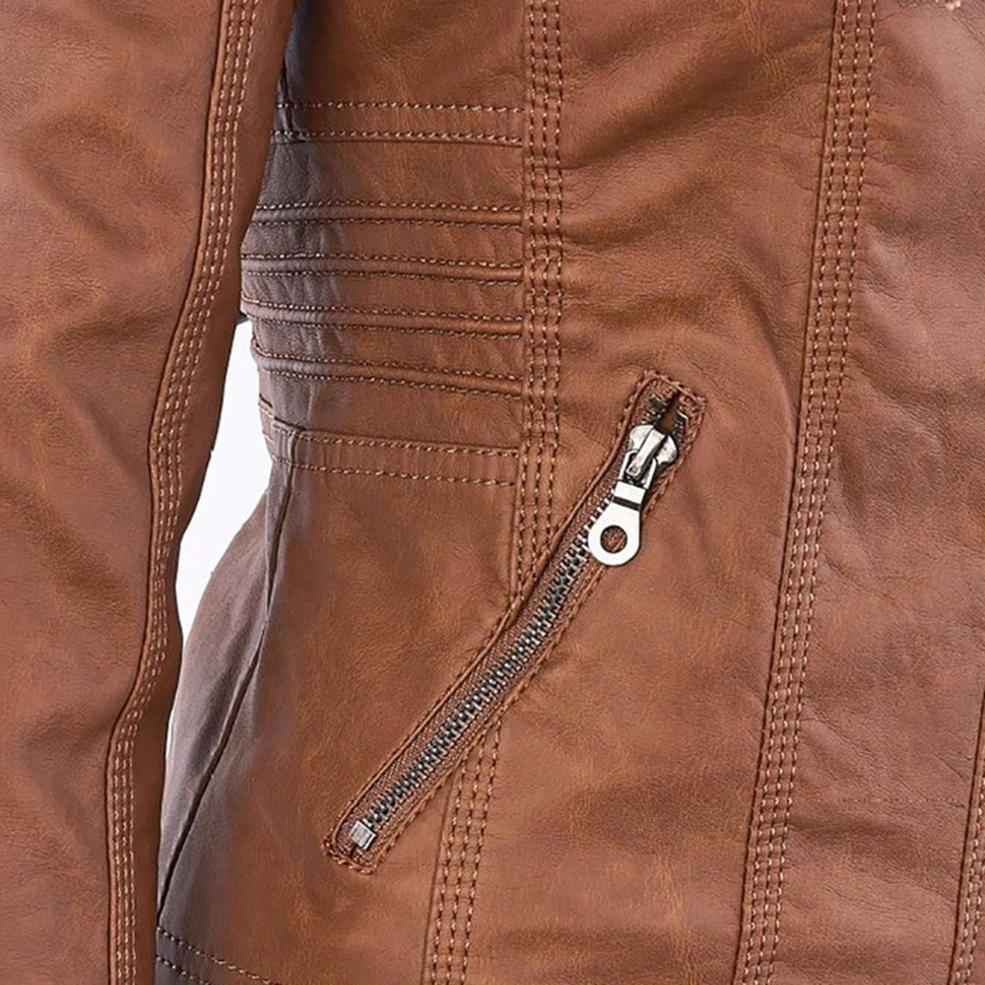 Dames Leren Zomerjas – Licht & Perfect voor Warme Dagen