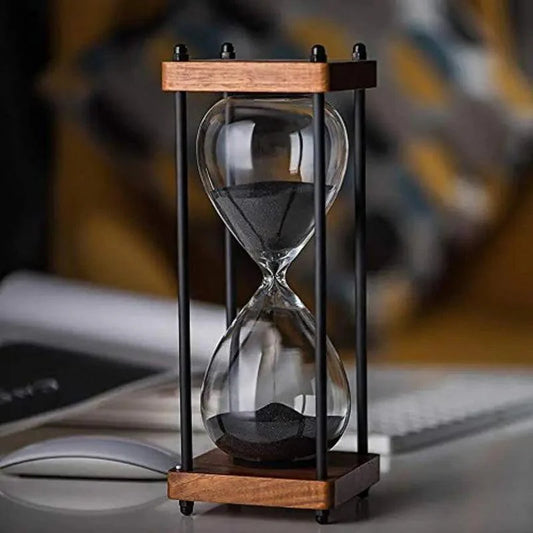 Elegante Zandloper Klok van 60 Minuten – Decoratief en Functioneel