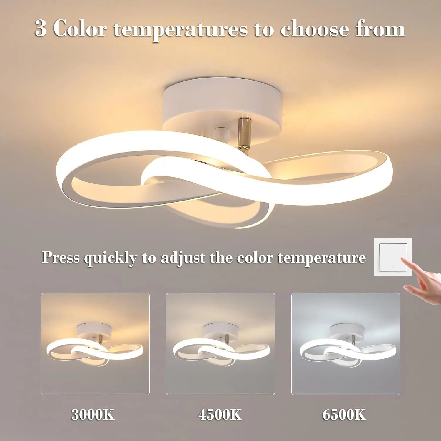 Moderne LED Plafondlamp 20W - 2200LM & 3 Kleurtemperaturen-Novormo