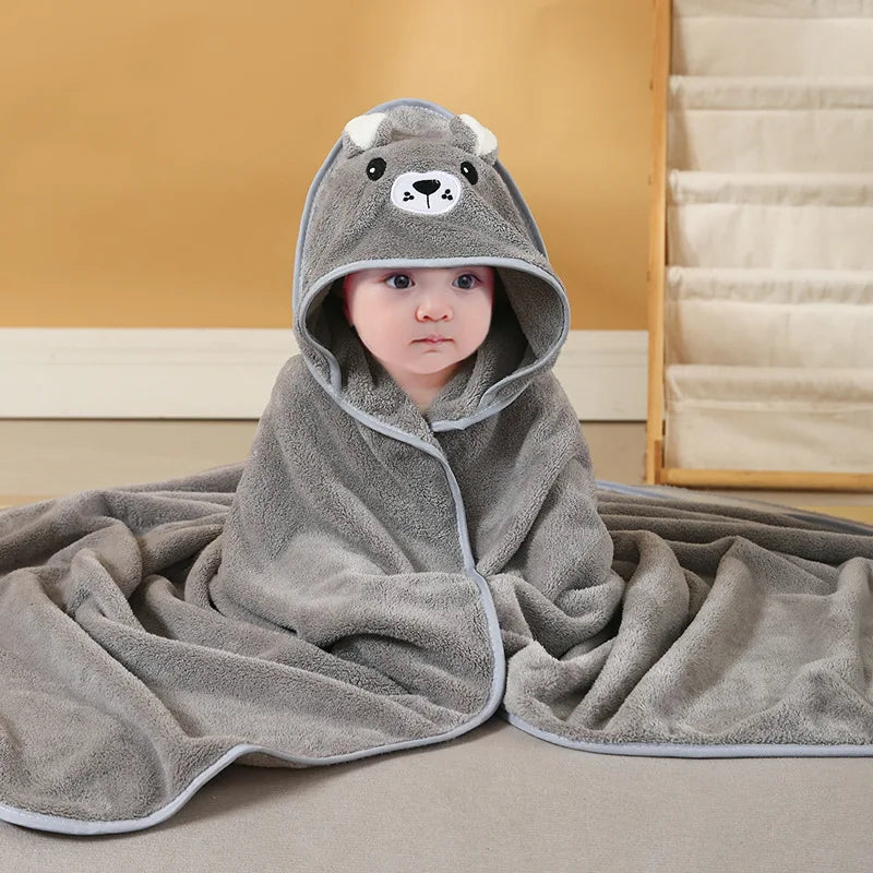 Baby Badcape – Zacht met Capuchon-Novormo