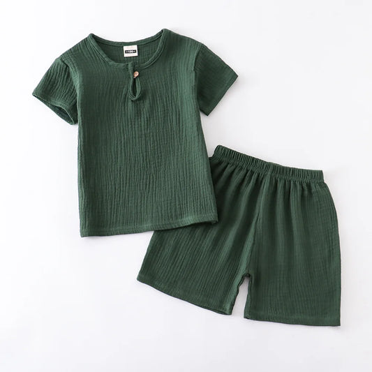Zomerse Set met T-Shirt en Short voor Kinderen