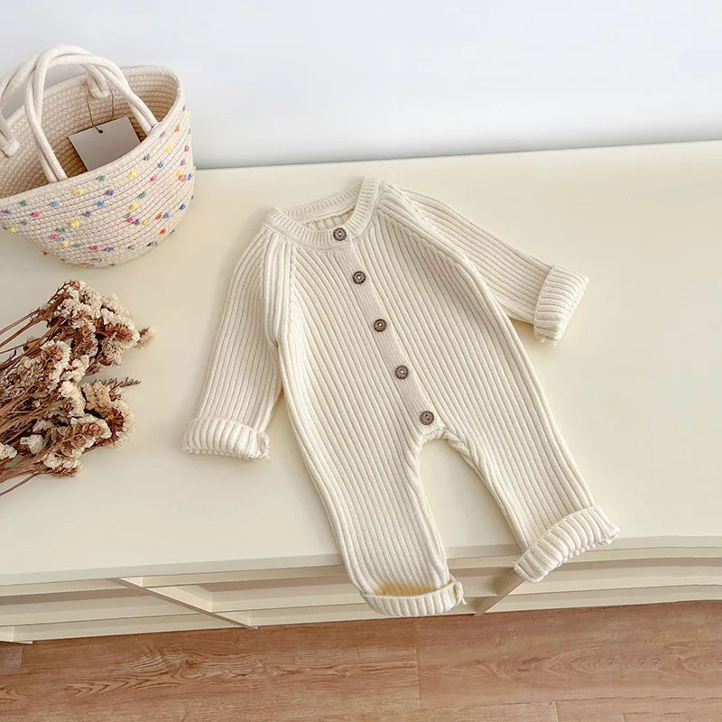 Gebreide Baby Romper – Warm & Stijlvol-Novormo