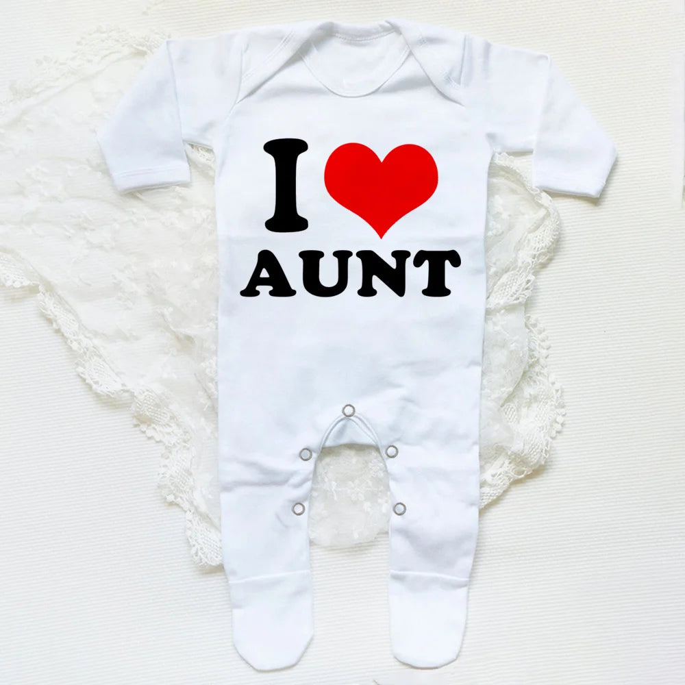 I Love Papa Mama Romper – Unisex & Schattig-Novormo