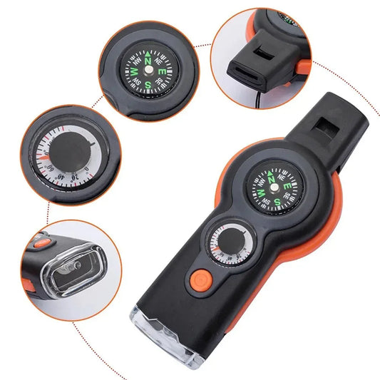 7-in-1 Survival Fluit - Multifunctionele Tool voor Outdoor Avonturen-Novormo