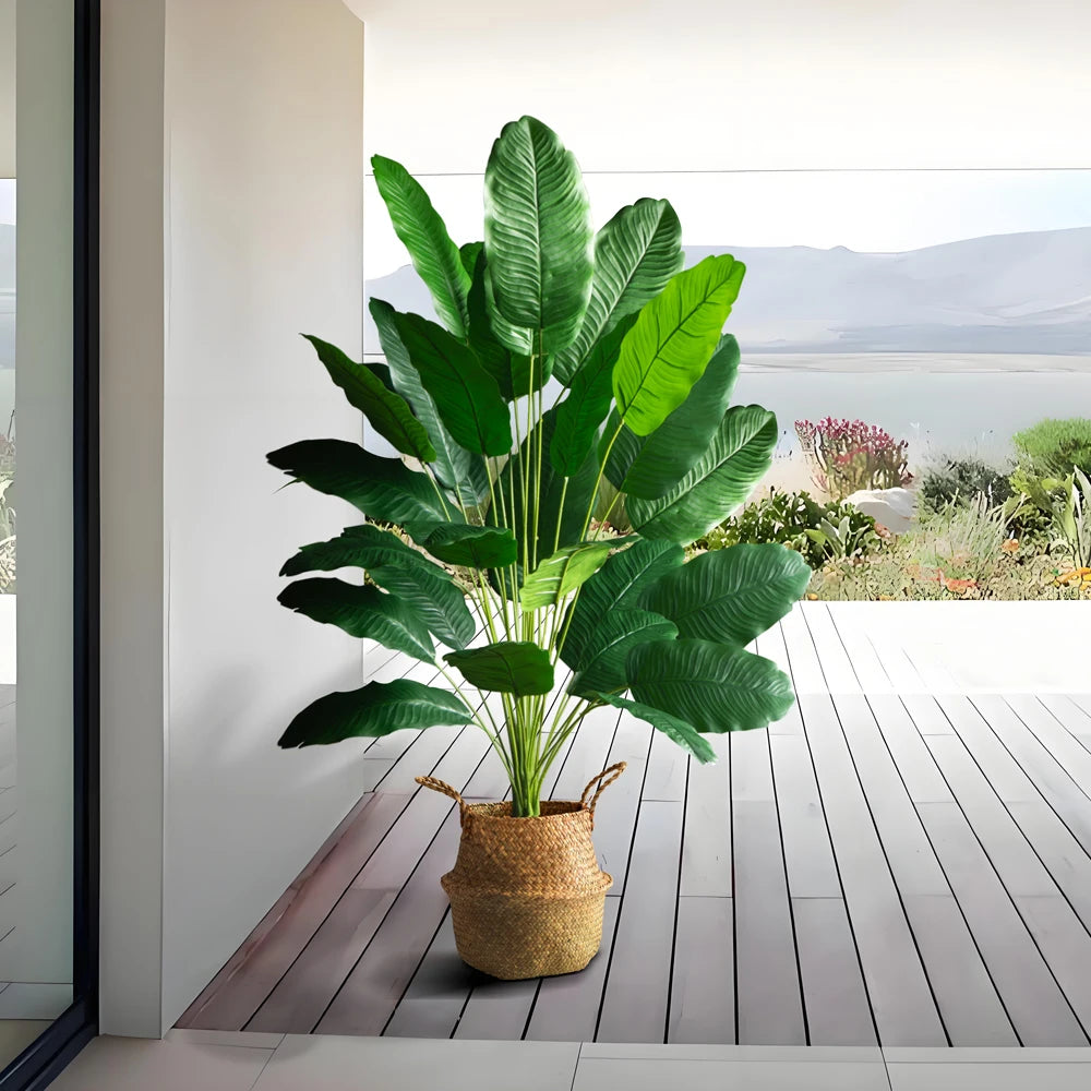 Grote Kunstplant Bird of Paradise 85-115 cm - Tropische Bladeren-Novormo