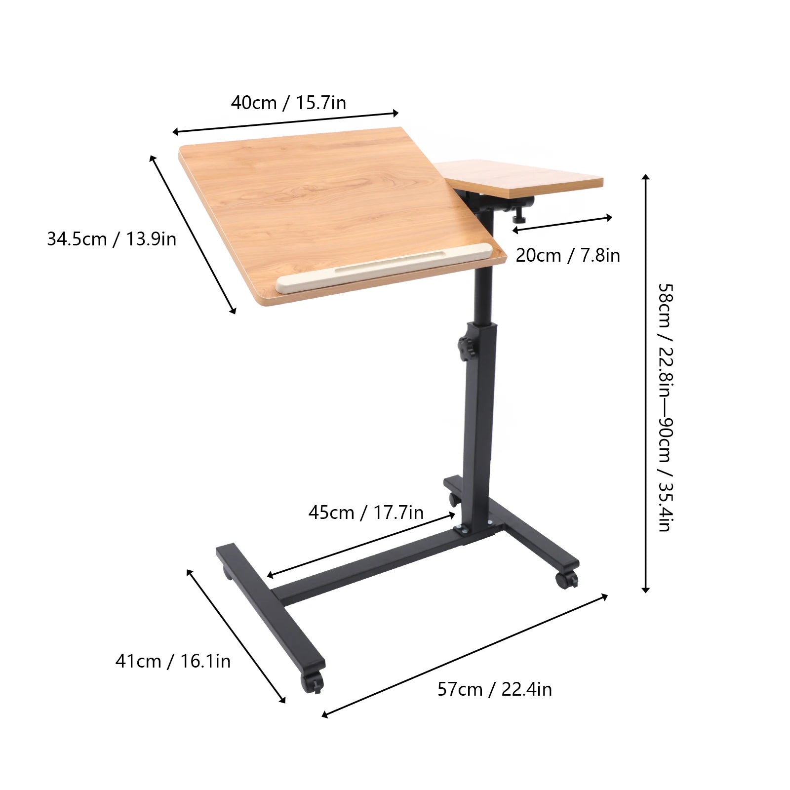 Verstelbaar Laptop Bureau - 360° Rotatie voor Thuiswerken-Novormo