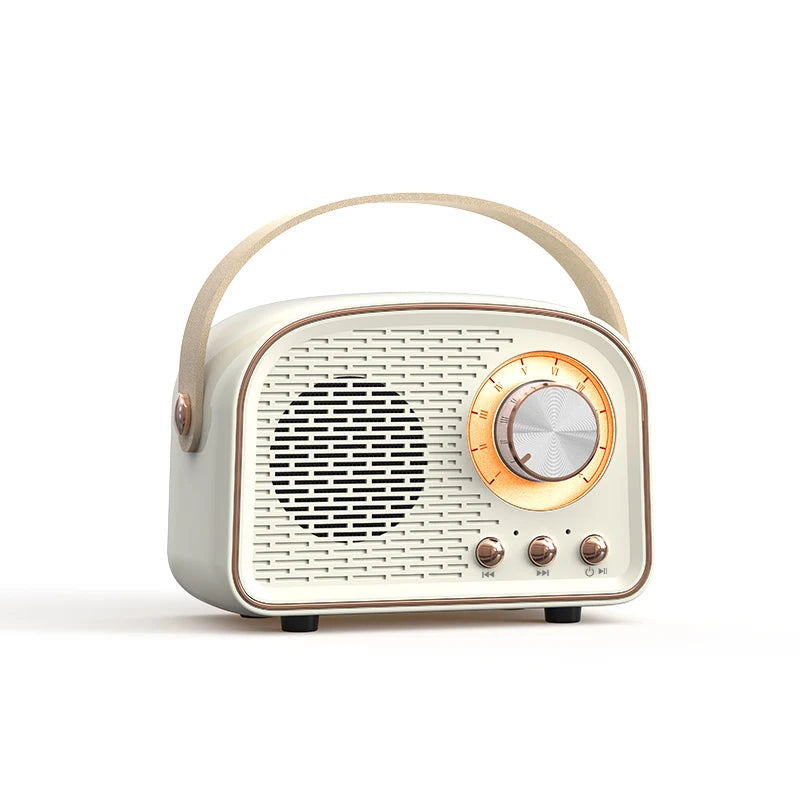Retro Mini Bluetooth Speaker - Draagbaar met Klassieke Stereo-Novormo