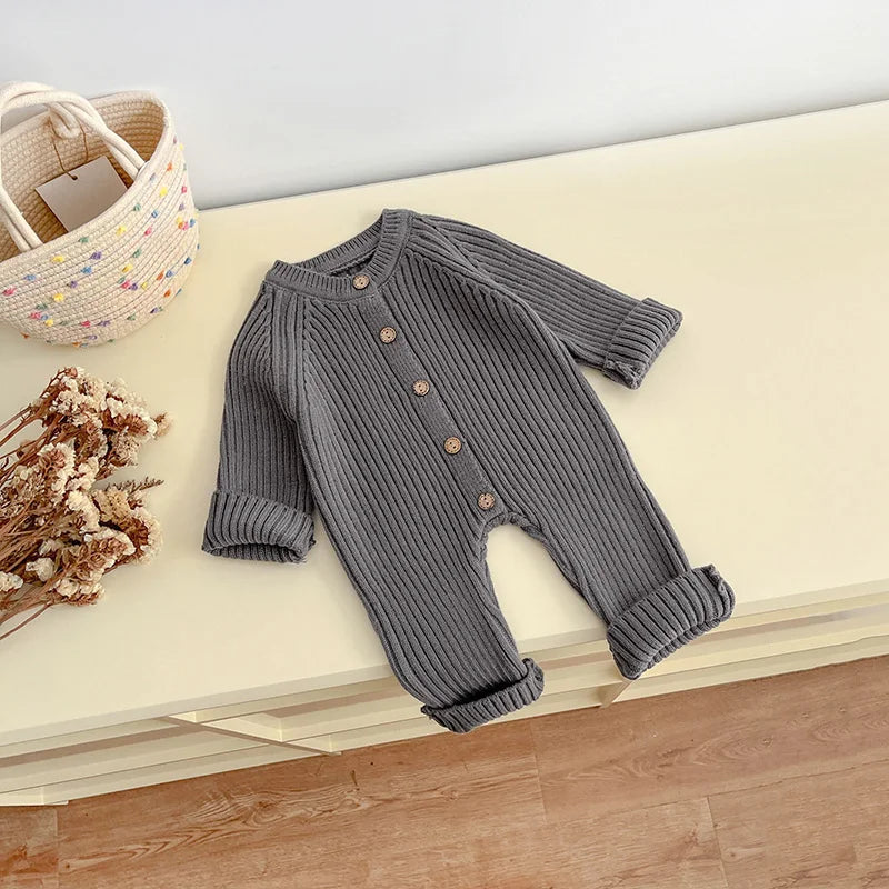 Gebreide Baby Romper – Warm & Stijlvol-Novormo