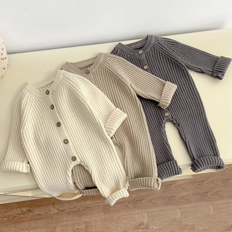 Gebreide Baby Romper – Warm & Stijlvol-Novormo