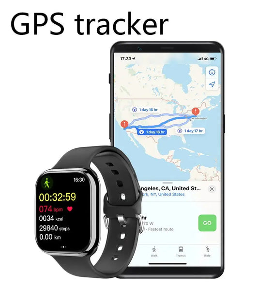 Smartwatch met Gezondheidstracking & Bluetooth Bellen - 1,9 Inch HD Display-Novormo