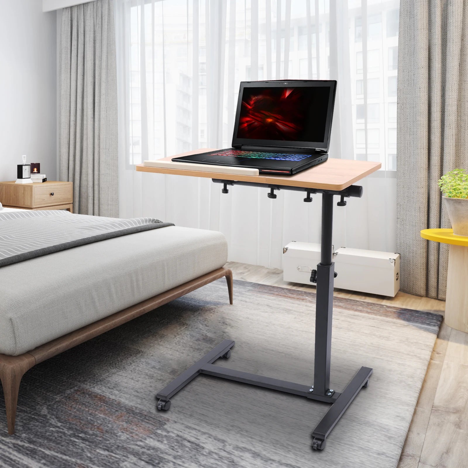 Verstelbaar Laptop Bureau - 360° Rotatie voor Thuiswerken-Novormo