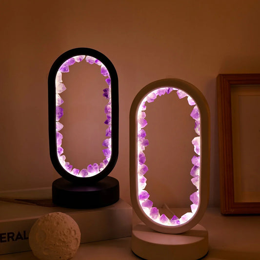 Amethist Lamp – Natuurlijke Kristallamp met Rustgevende Gloed