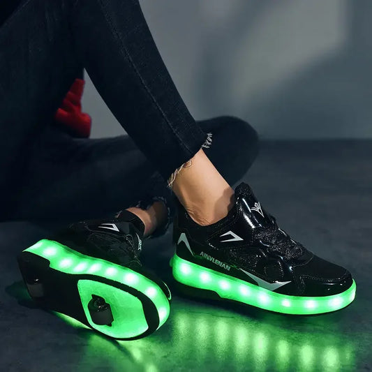 LED Wieltjesschoenen voor Kinderen – Oplichtend & Verstelbaar