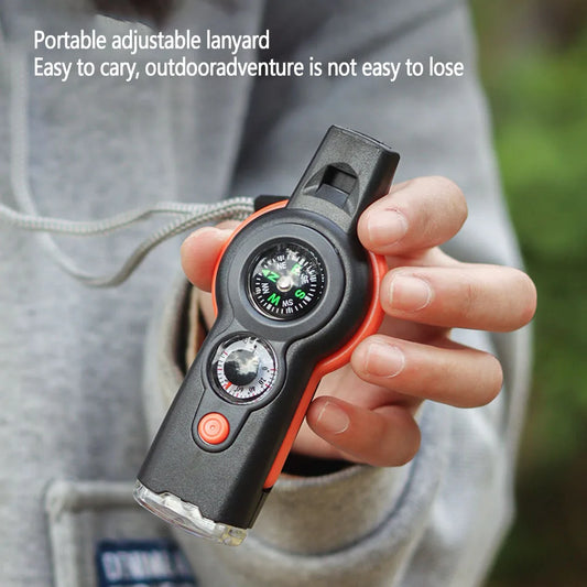 7-in-1 Survival Fluit - Multifunctionele Tool voor Outdoor Avonturen-Novormo