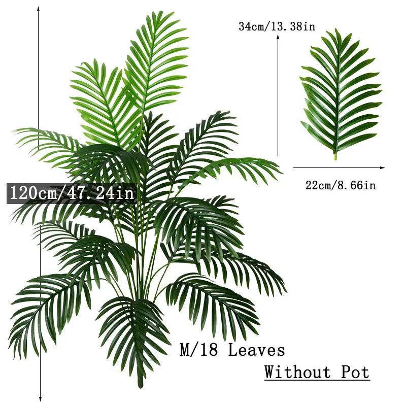 Grote Kunst Palmboom 90-120 cm - Tropische Decoratie-Novormo