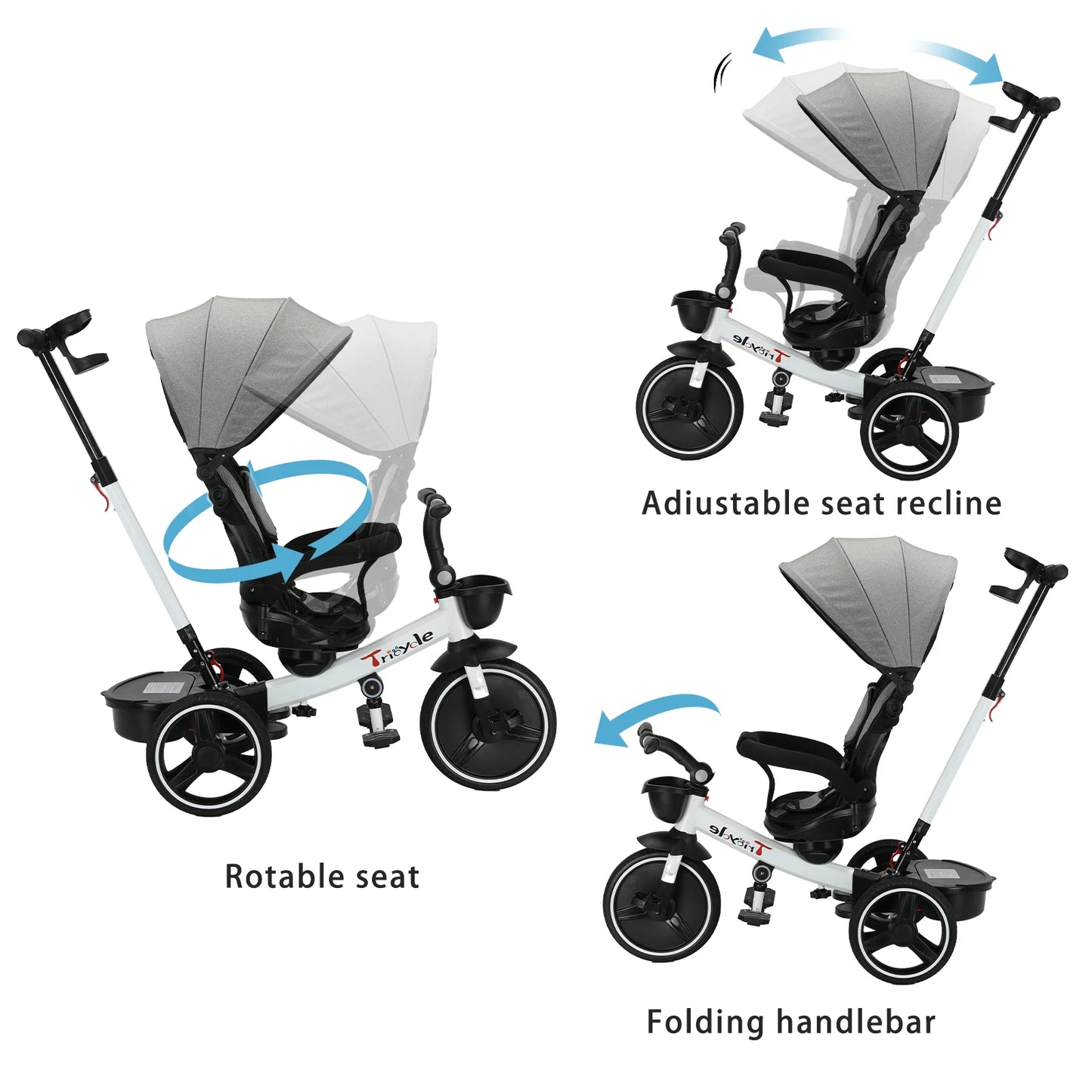 Baby Driewieler – 360° Roteerbaar-Novormo