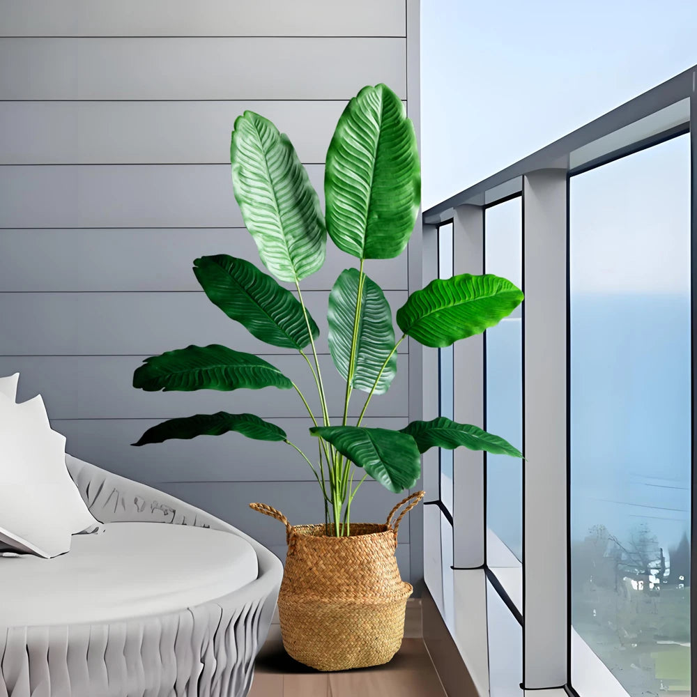 Grote Kunstplant Bird of Paradise 85-115 cm - Tropische Bladeren-Novormo