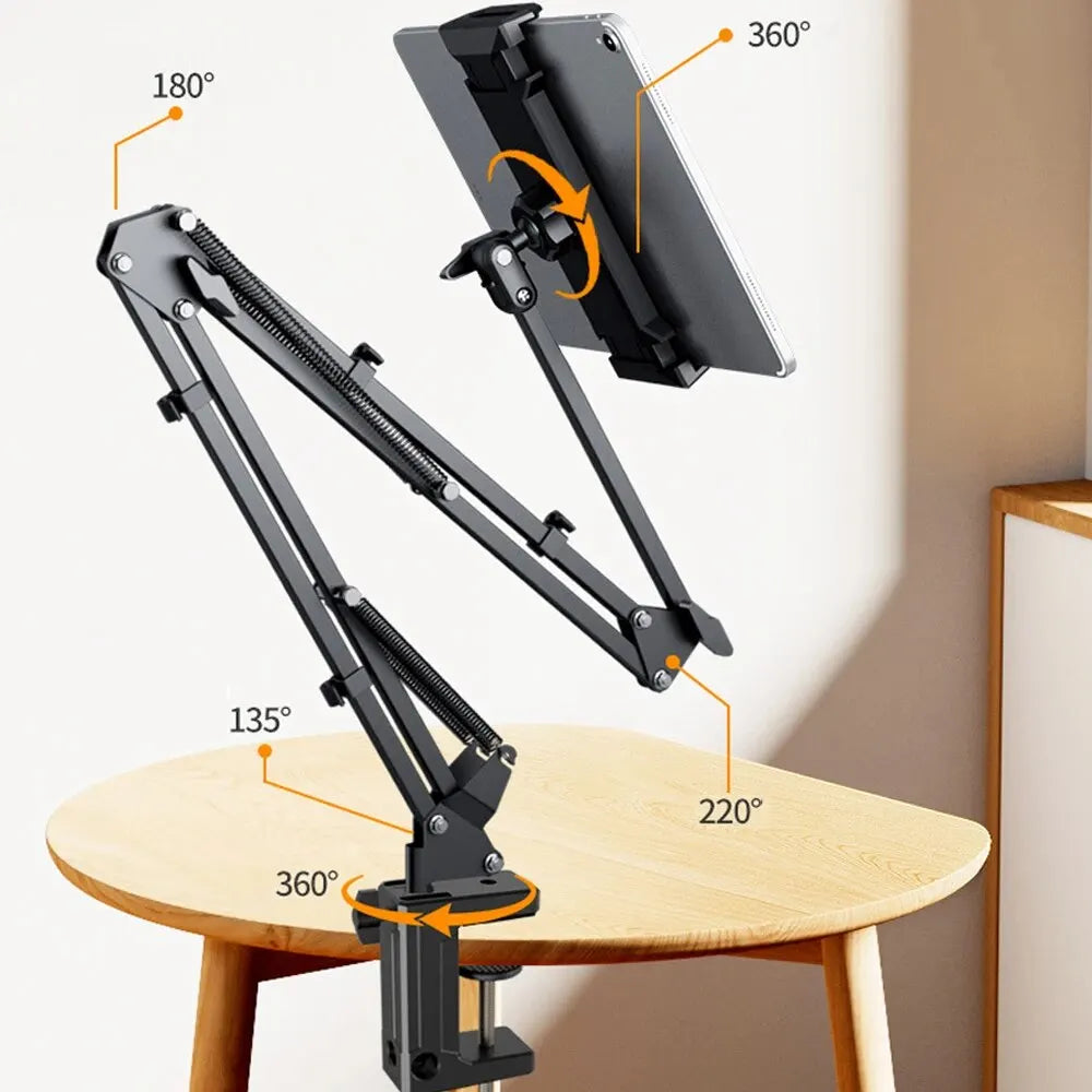 360° Draaibare Tabletstandaard - Aluminium voor iPad, Samsung & Meer-Novormo
