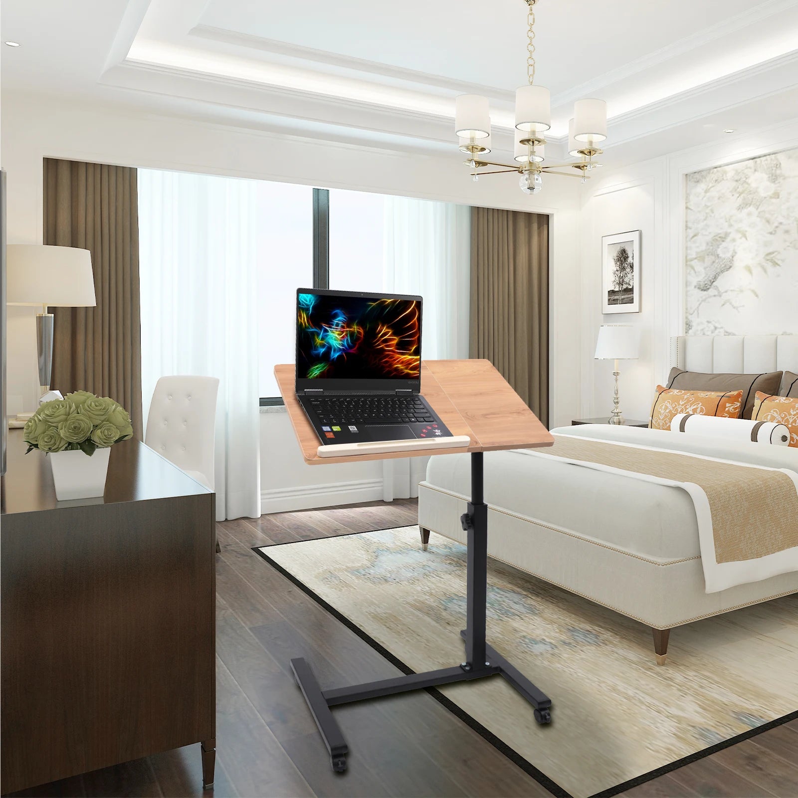 Verstelbaar Laptop Bureau - 360° Rotatie voor Thuiswerken-Novormo