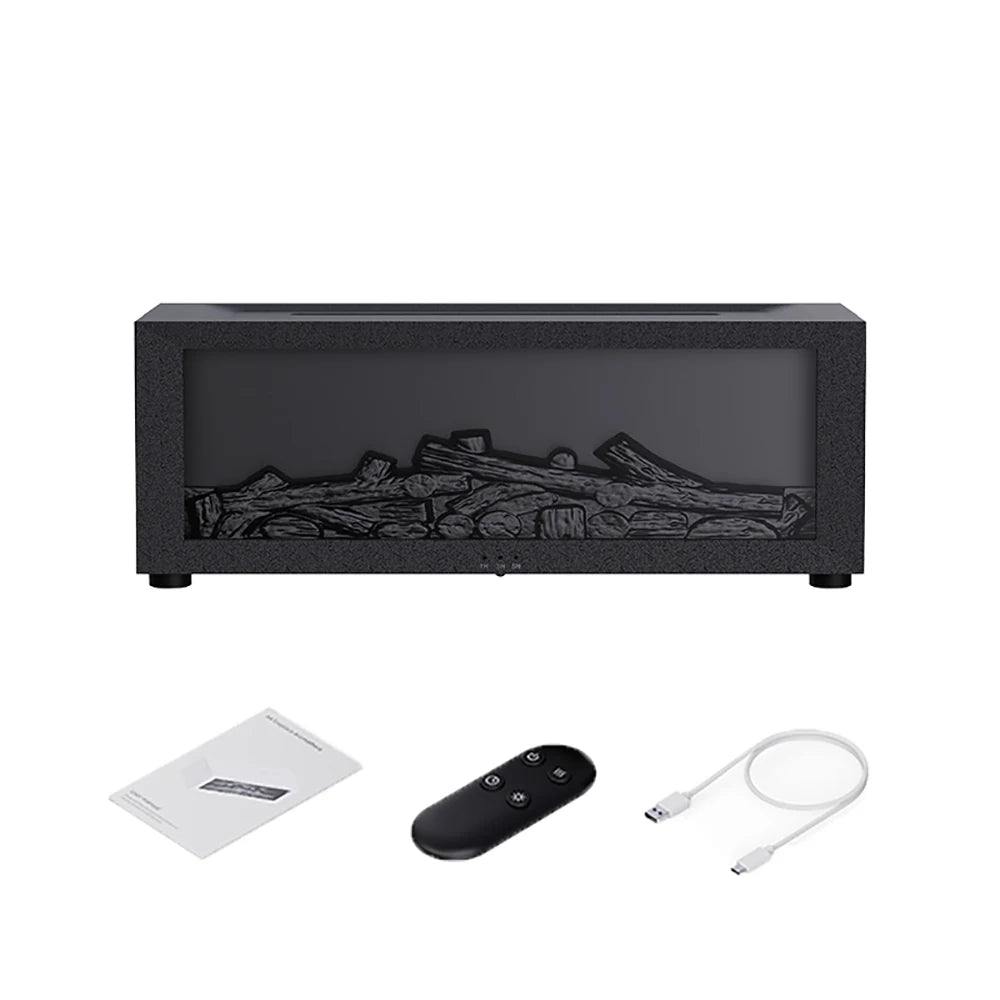 Flame Aroma Diffuser met LED & Afstandsbediening - Essentiële Olie Vernevelaar-Novormo