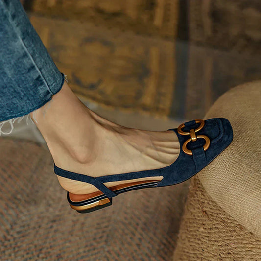 Elegante Slingback Instappers met Vierkante Neus voor Dames