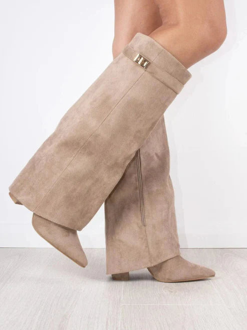 Luxe Hoge Laarzen met Flap