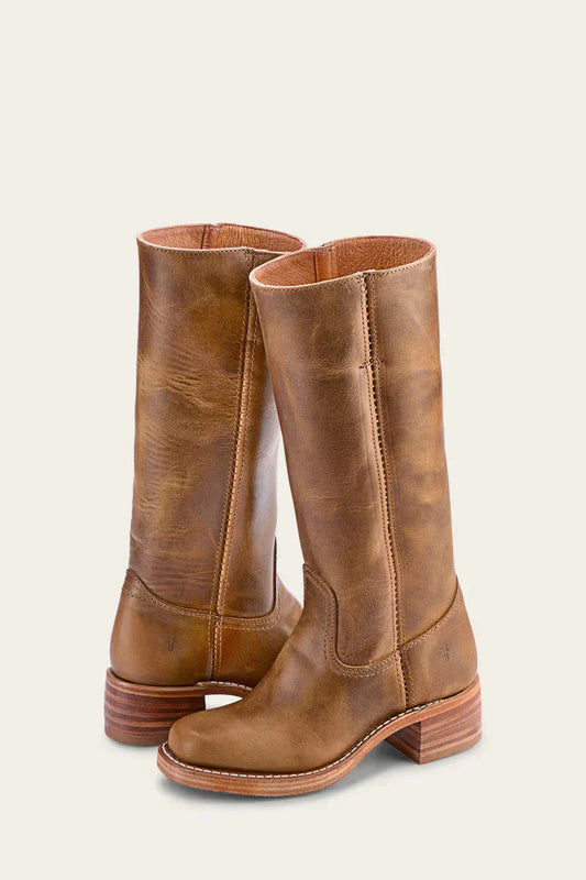 Tijdloze Leren Lange Laarzen voor Dames – Comfort & Klasse