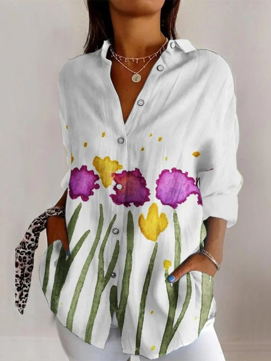 Zomerse Blouse Dames – Luchtig met Bloemenprint