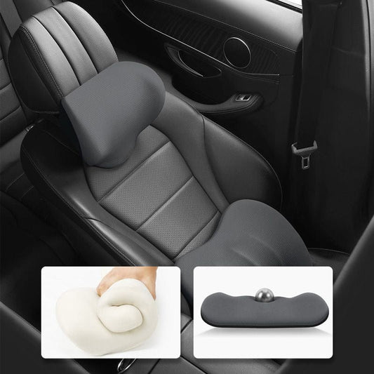 Ergonomische Autokussenset voor Nek en Onderrug – Optimaal Rijcomfort