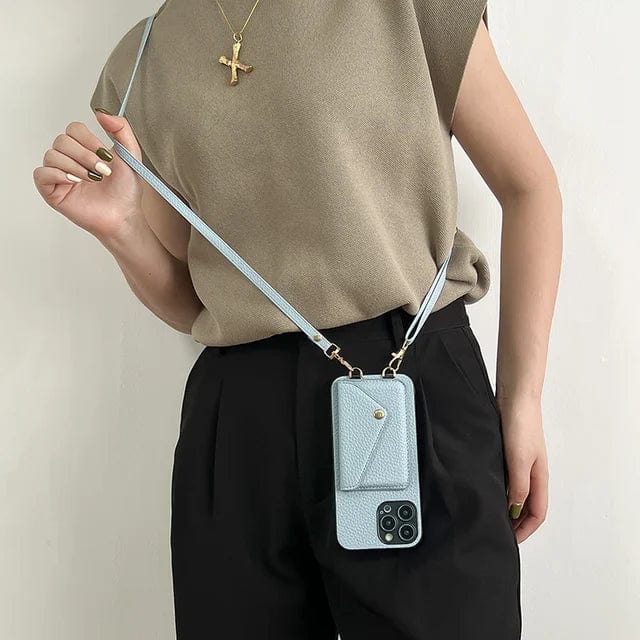 Telefoonhoes met Schouderband en Pasjeshouder