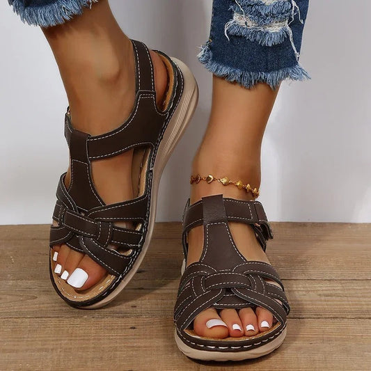 Orthopedische Leren Sandalen voor Dames – Comfort en Stijl in Eén
