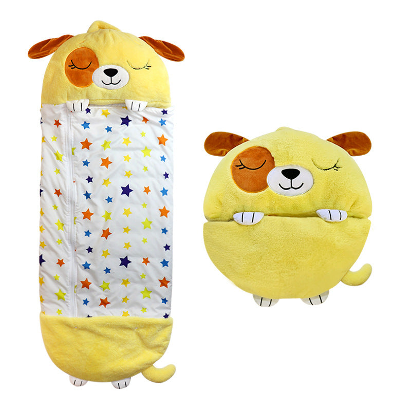 Kinder Slaapzak & Knuffel in Eén – Warm, Zacht en Speels voor Onderweg & Thuis