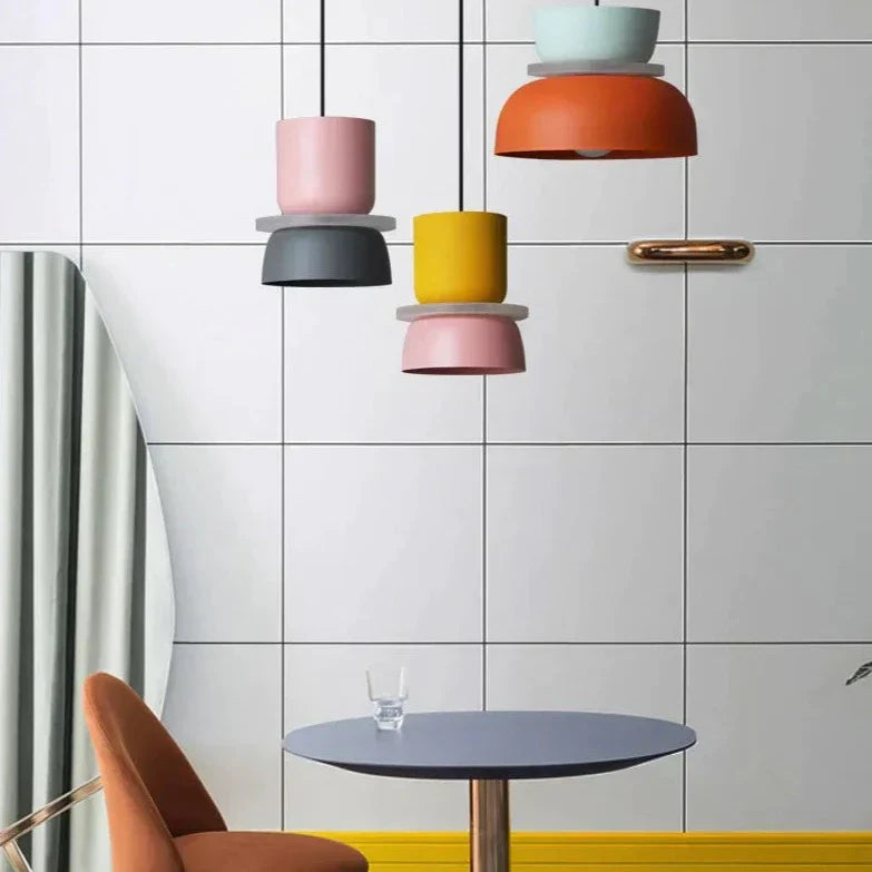 Scandinavische Hanglamp in Pasteltinten
